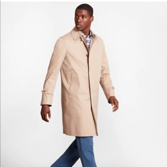 Brooks Brothers Single Breasted Trench Coat - Mens - Size 38 - Picture 1 of 6